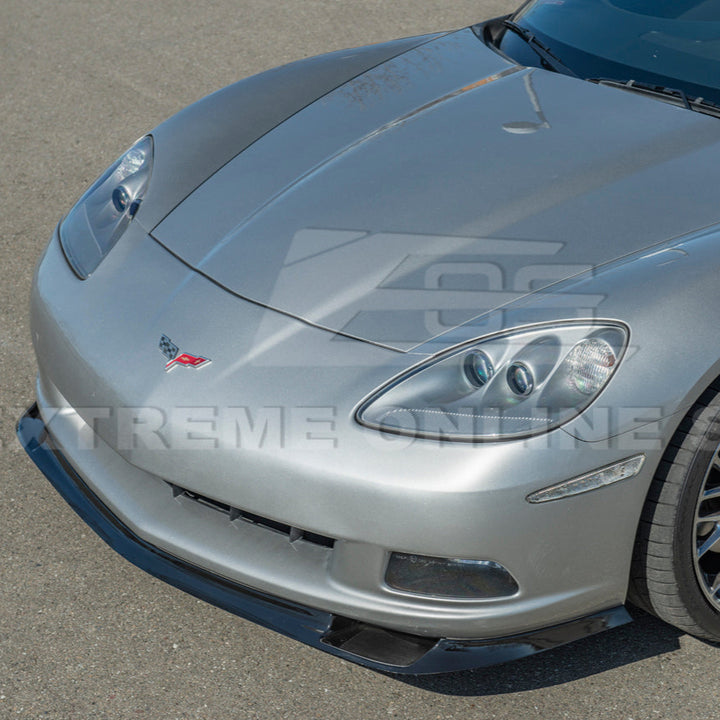 Corvette C6 Base | ZR1 Conversion Front Splitter Lip &amp; Side Skirts Rocker Panels