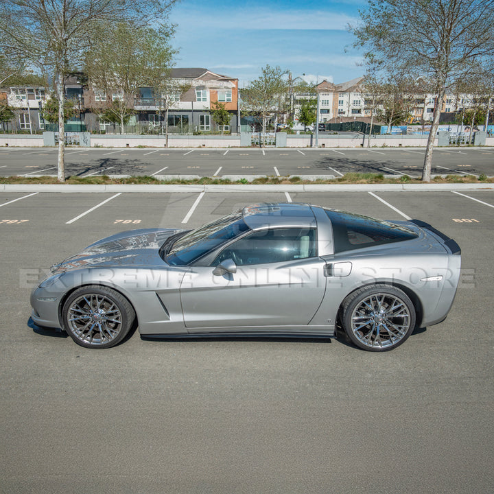 Corvette C6 Base | ZR1 Conversion Front Splitter Lip &amp; Side Skirts Rocker Panels