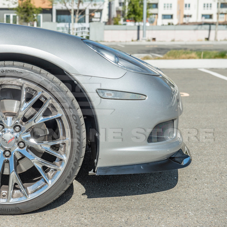 Corvette C6 Base | ZR1 Conversion Front Splitter Lip &amp; Side Skirts Rocker Panels