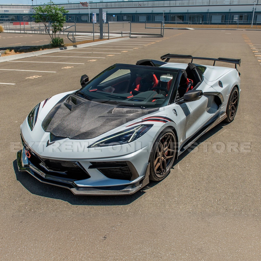 Chevrolet Corvette C8 DRY CARBON FIBER Anti Wind Buffeting Cover
