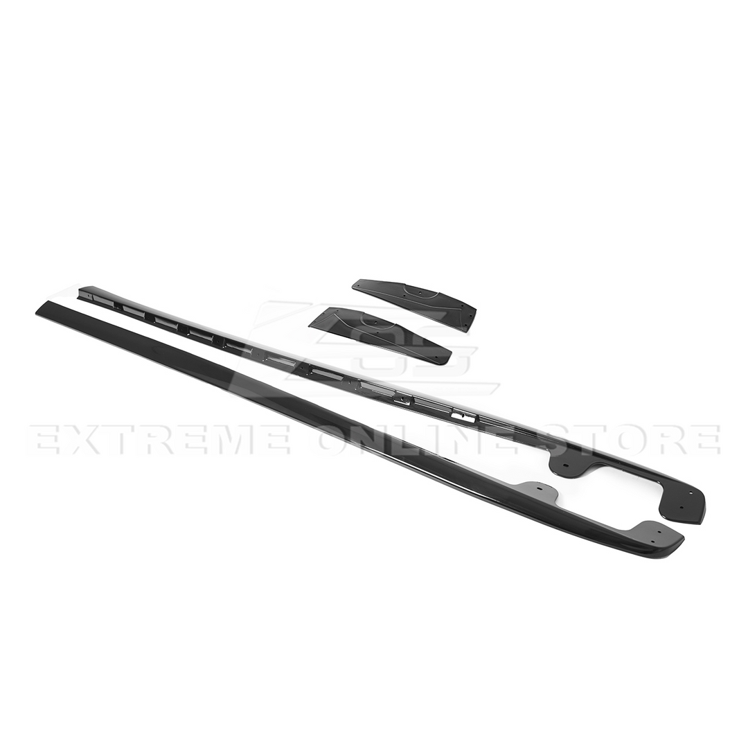 Corvette C6 Base Model Extended Front Splitter Lip &amp; Side Skirts Rocker Panels