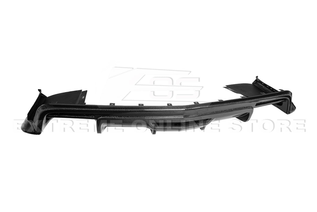 2016-19 Cadillac CTS-V Carbon Fiber Rear Valance Diffuser Lip Cover
