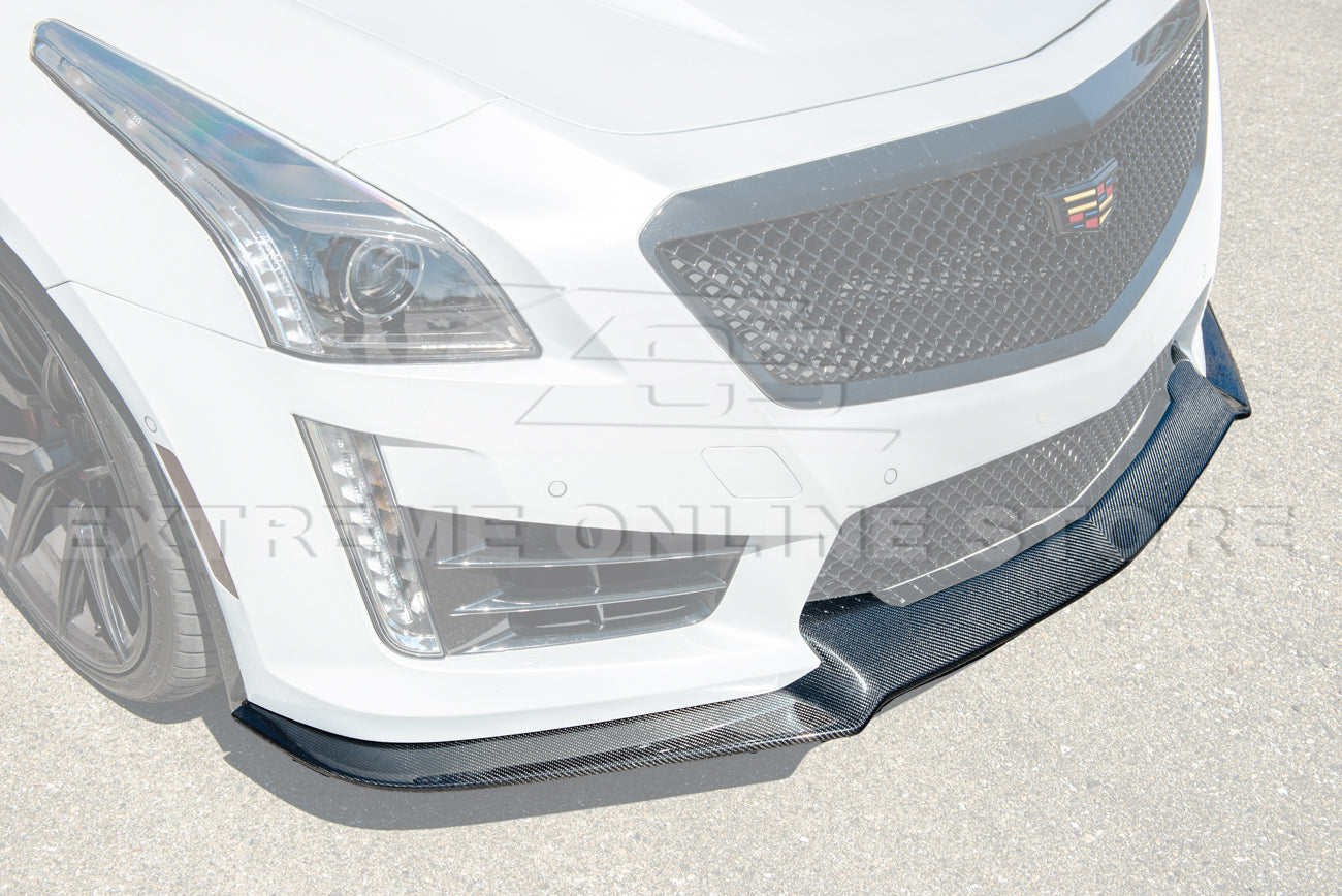 2016-19 Cadillac CTS-V Carbon Fiber Front Splitter & Side Wheel