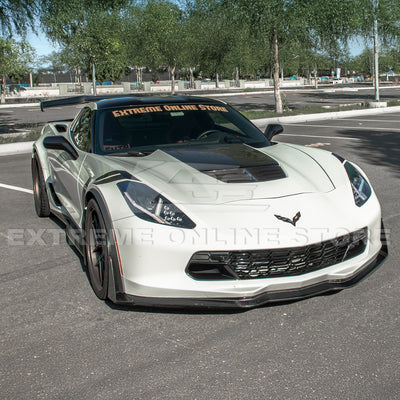 Corvette C7 Stage 3 Style Front Splitter Lip With Side Winglets