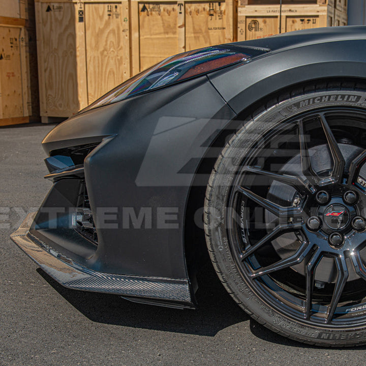 Corvette C8 Z06 / E-Ray DRY CARBON FIBER Front Splitter [Z07 Package]