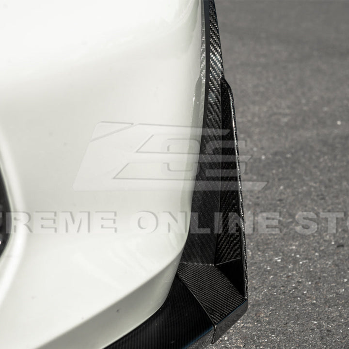 Corvette C7 Stage 3 DRY CARBON FIBER Front Splitter Wickerbill Extension Winglets