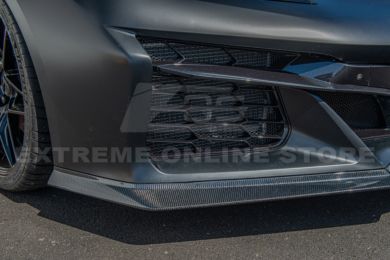 Corvette C8 Z06 Carbon Fiber 3 Pieces Font Lip Splitter