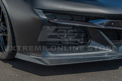 Corvette C8 Z06 Carbon Fiber 3 Pieces Font Lip Splitter