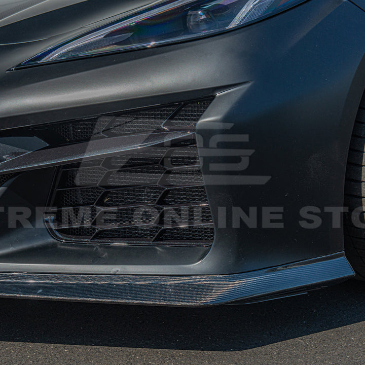 Corvette C8 Z06 / E-Ray DRY CARBON FIBER Front Splitter [Z07 Package]