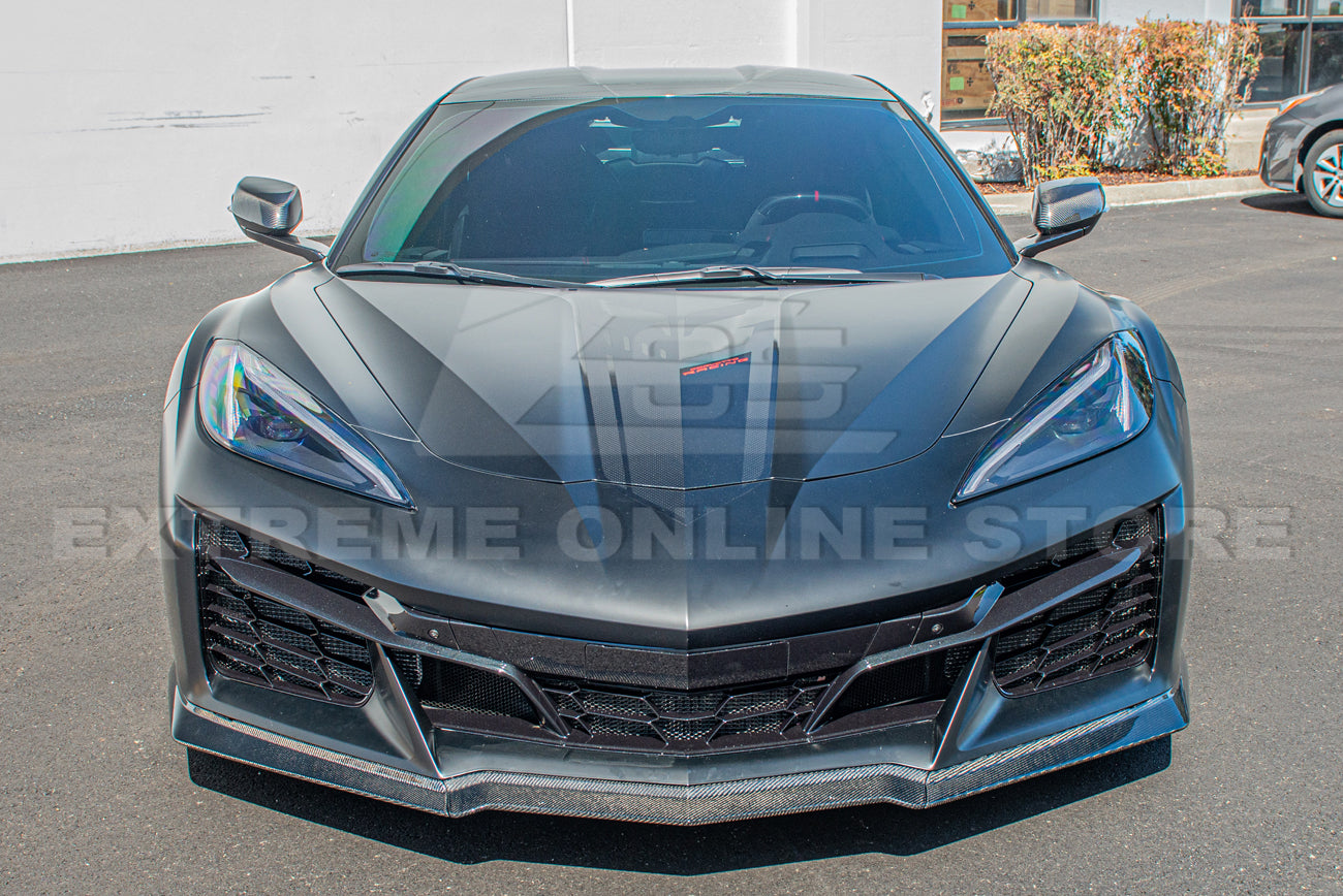 Corvette C8 Z06 Carbon Fiber 3 Pieces Front Lip Splitter