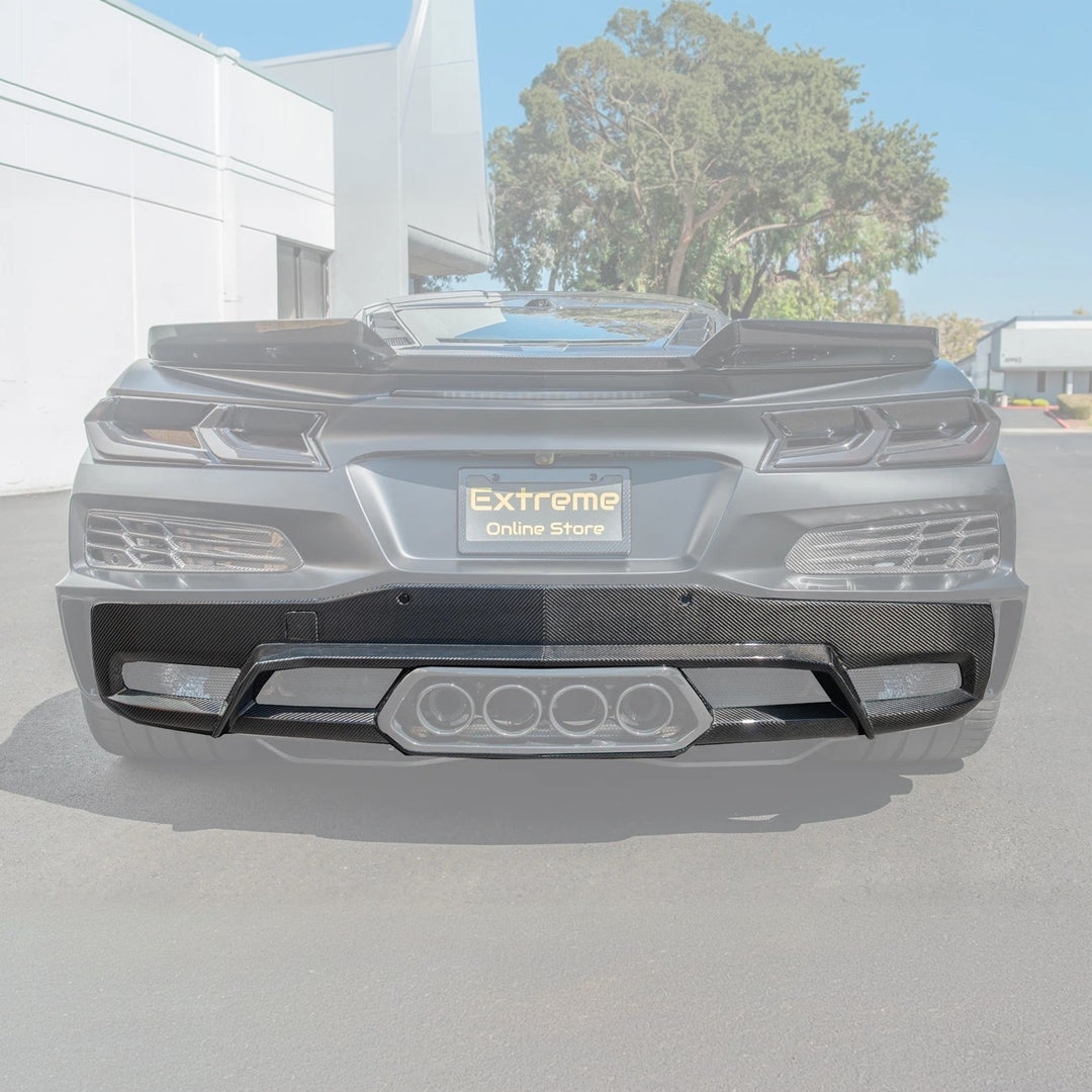 Corvette C8 Z06 / E-Ray DRY CARBON FIBER Rear Diffuser