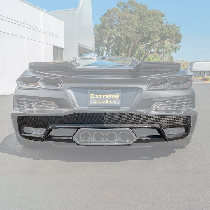Corvette C8 Z06 / E-Ray DRY CARBON FIBER Rear Diffuser