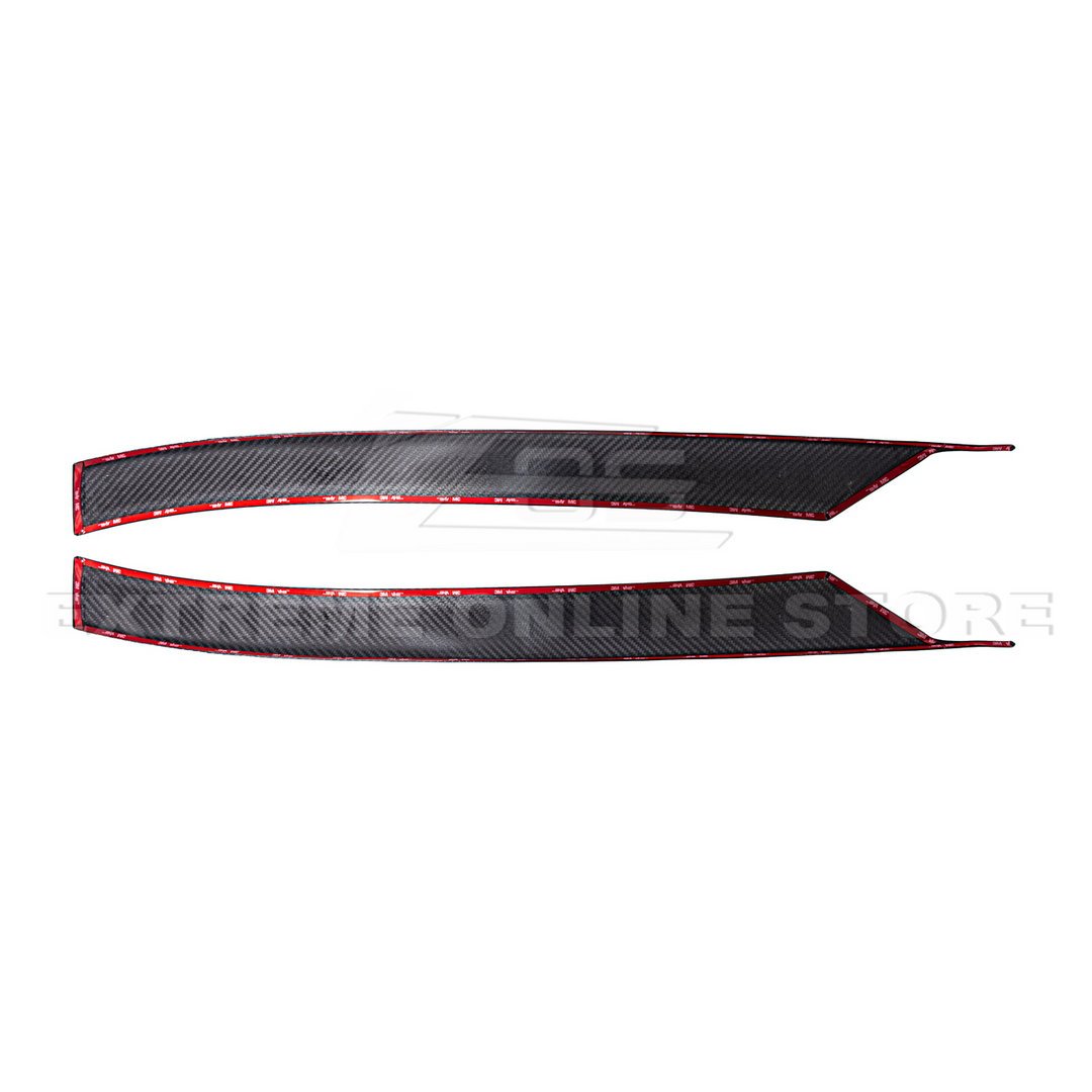 Chevrolet Corvette C8 DRY CARBON FIBER Side Window A-Pillar Cover