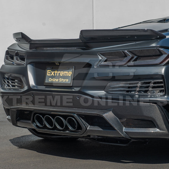 Corvette C8 Z06 / E-Ray DRY CARBON FIBER Rear Diffuser