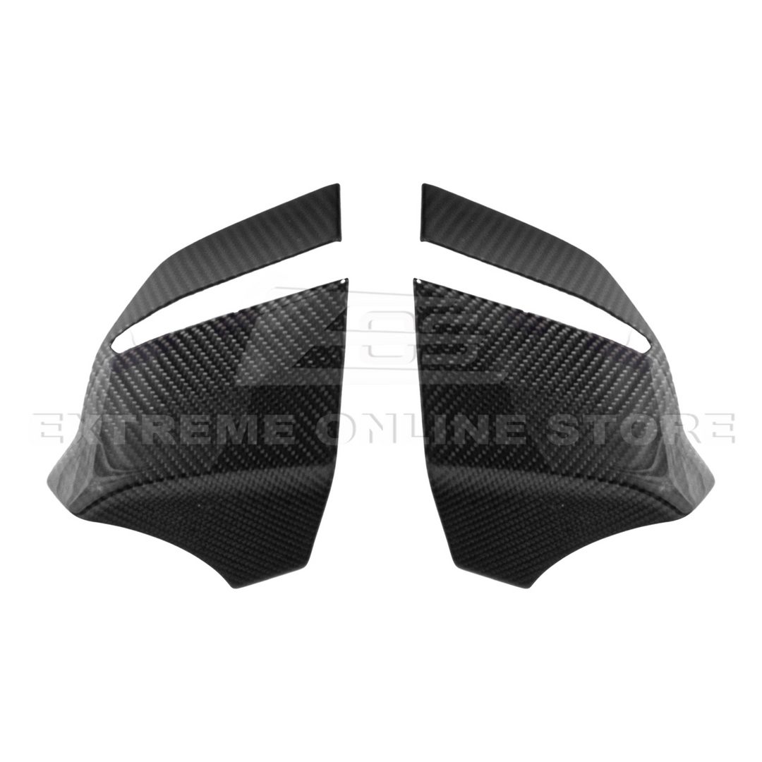 Corvette C8 DRY CARBON FIBER Lower Mirror Covers