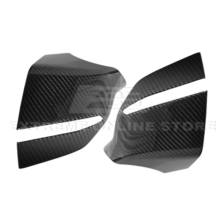 Corvette C8 DRY CARBON FIBER Lower Mirror Covers