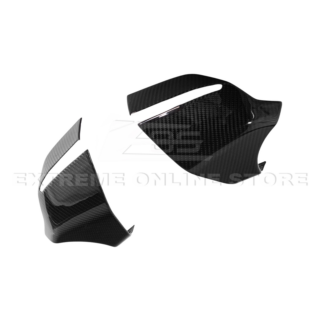 Corvette C8 DRY CARBON FIBER Lower Mirror Covers