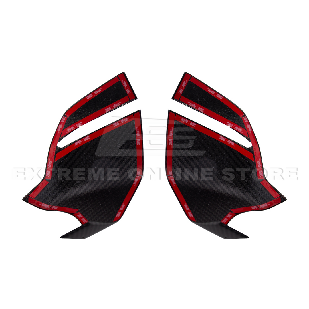 Corvette C8 DRY CARBON FIBER Lower Mirror Covers