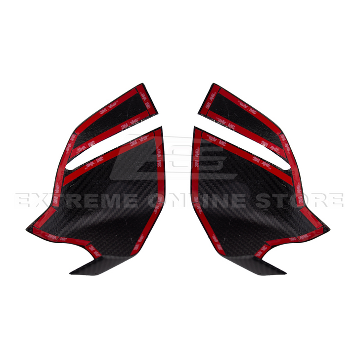 Corvette C8 DRY CARBON FIBER Lower Mirror Covers