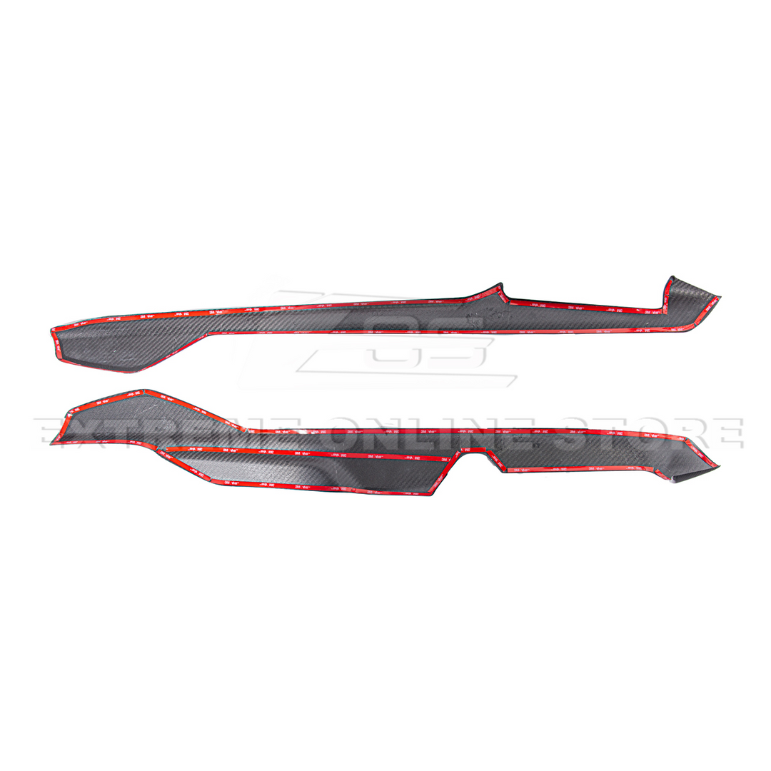 Corvette C8 DRY CARBON FIBER Center Console Side Panel Cover