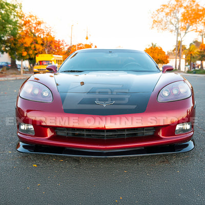 Corvette C6 Base Model Extended Front Splitter Lip & Side Skirts Rocker Panels