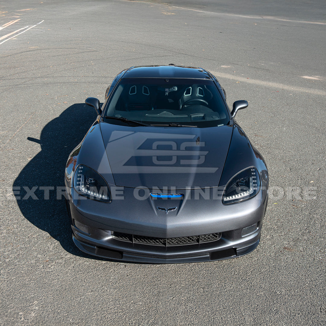 Corvette C6 Grand Sport / Z06 Front Splitter Lip &amp; Side Skirts Rocker Panels