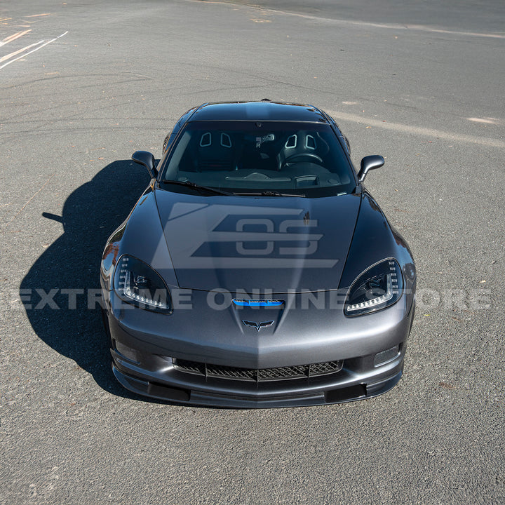 Corvette C6 Grand Sport / Z06 Front Splitter Lip &amp; Side Skirts Rocker Panels