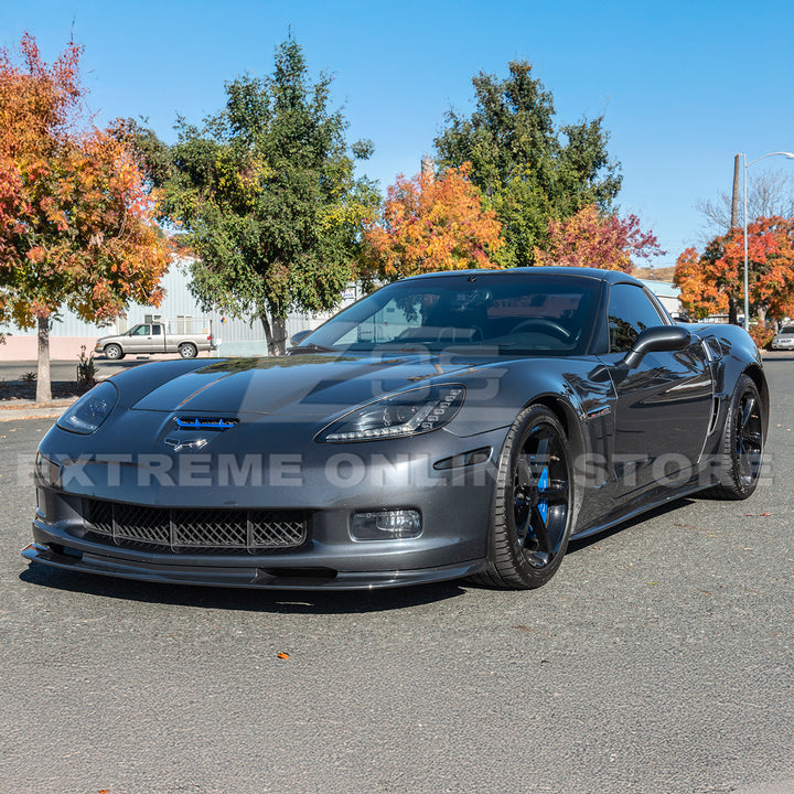 Corvette C6 Grand Sport / Z06 Front Splitter Lip &amp; Side Skirts Rocker Panels