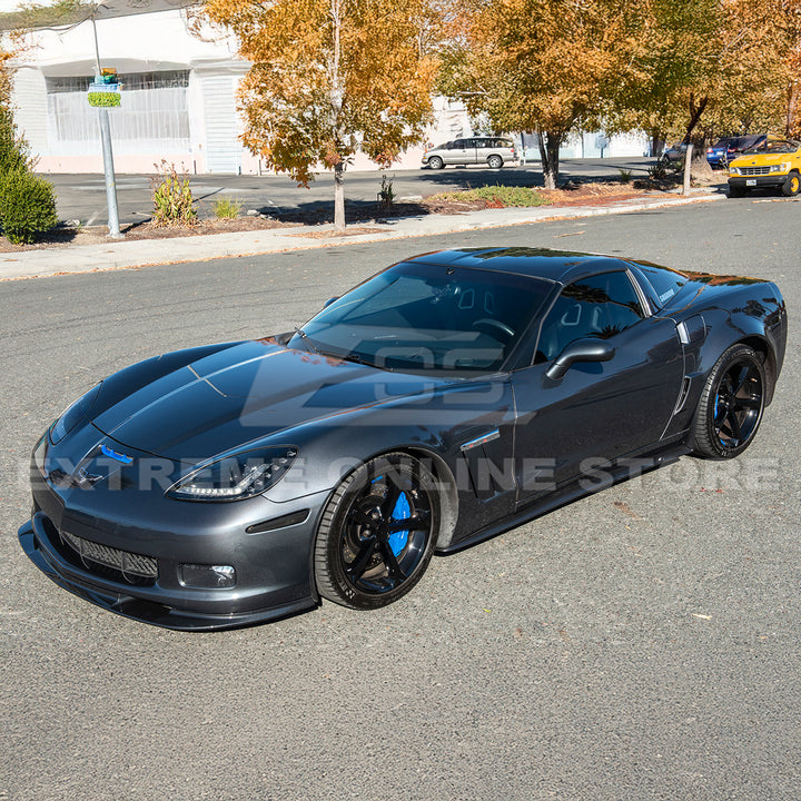 Corvette C6 Grand Sport / Z06 Front Splitter Lip &amp; Side Skirts Rocker Panels