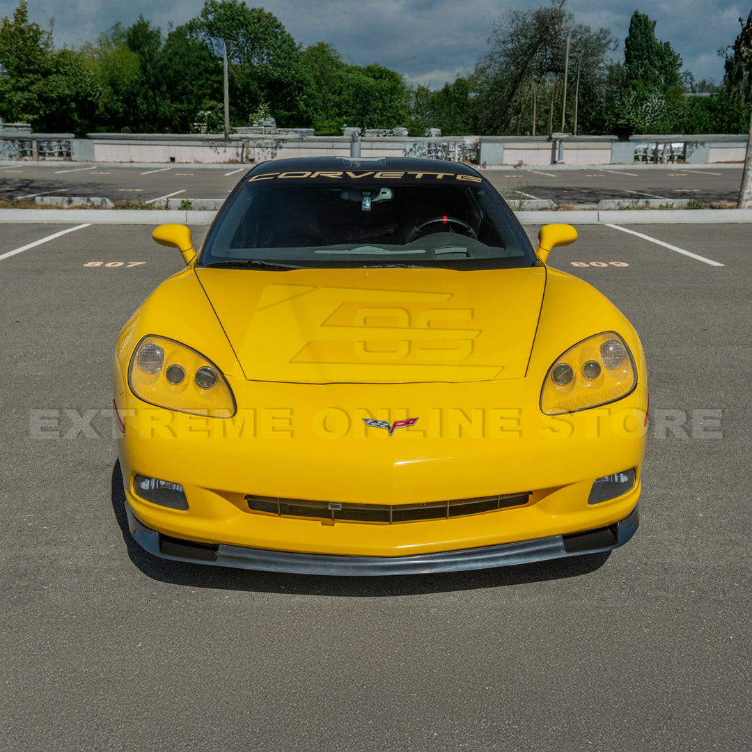 Corvette C6 Base | ZR1 Conversion Front Splitter Lip &amp; Side Skirts Rocker Panels