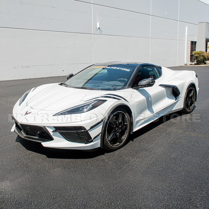 Chevrolet Corvette C8 DRY CARBON FIBER Side Window A-Pillar Cover