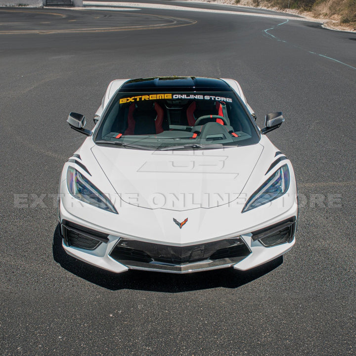 Chevrolet Corvette C8 DRY CARBON FIBER Side Window A-Pillar Cover