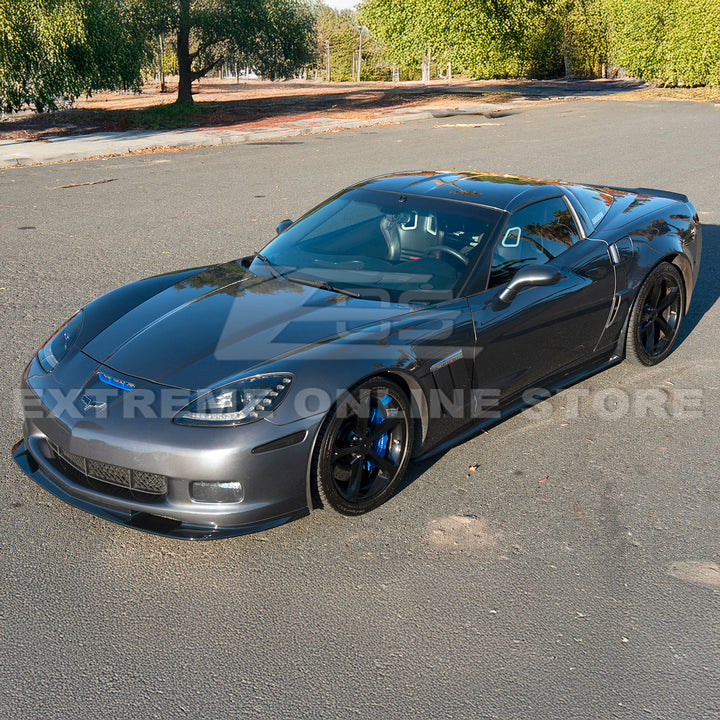 Corvette C6 Grand Sport / Z06 Front Splitter Lip &amp; Side Skirts Rocker Panels