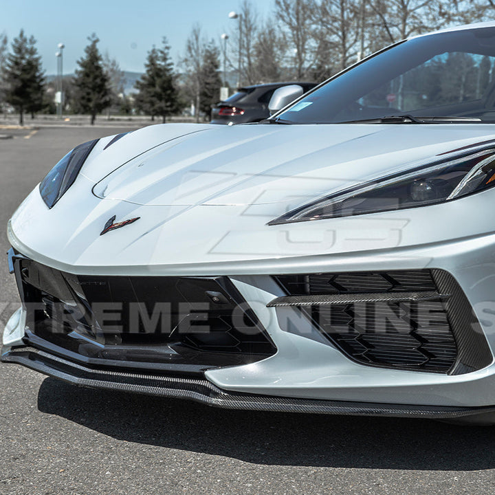 Chevrolet Corvette C8 DRY CARBON FIBER Front Grille Insert