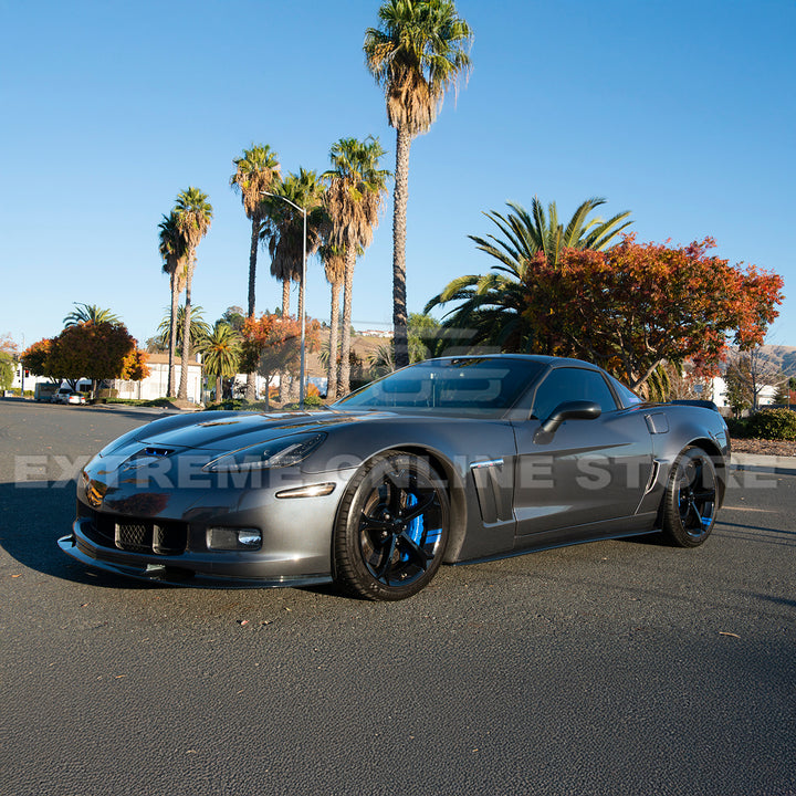 Corvette C6 Grand Sport / Z06 Front Splitter Lip &amp; Side Skirts Rocker Panels