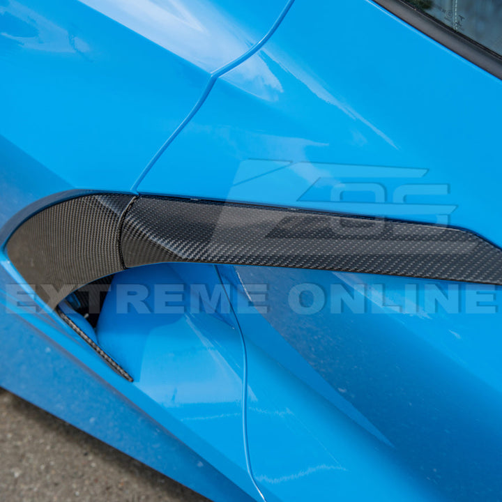 Corvette C8 DRY CARBON FIBER Replacement Side Door Garnish