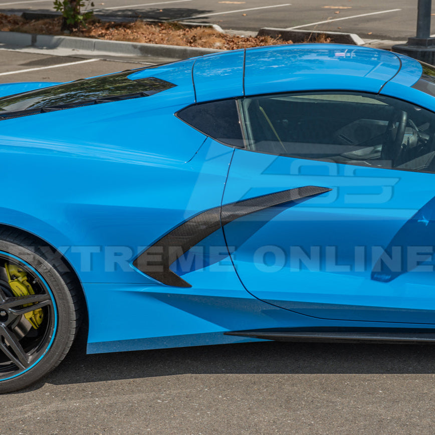 Corvette C8 DRY CARBON FIBER Replacement Side Door Garnish
