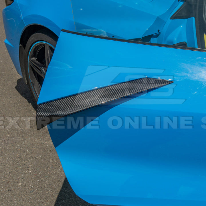 Corvette C8 DRY CARBON FIBER Replacement Side Door Garnish