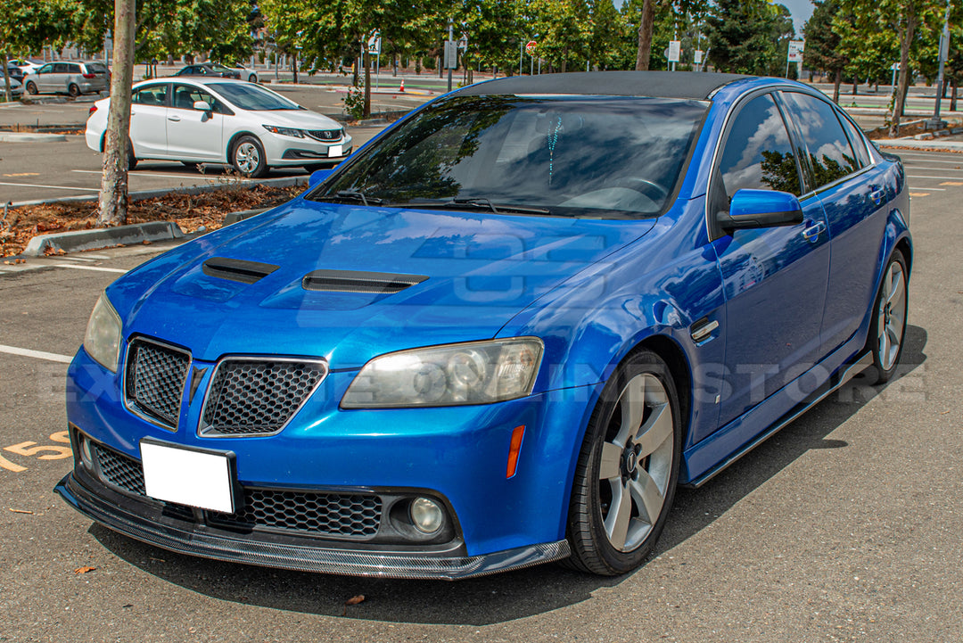 2008-09 Pontiac G8 Carbon Fiber Front Splitter &amp; Side Skirts