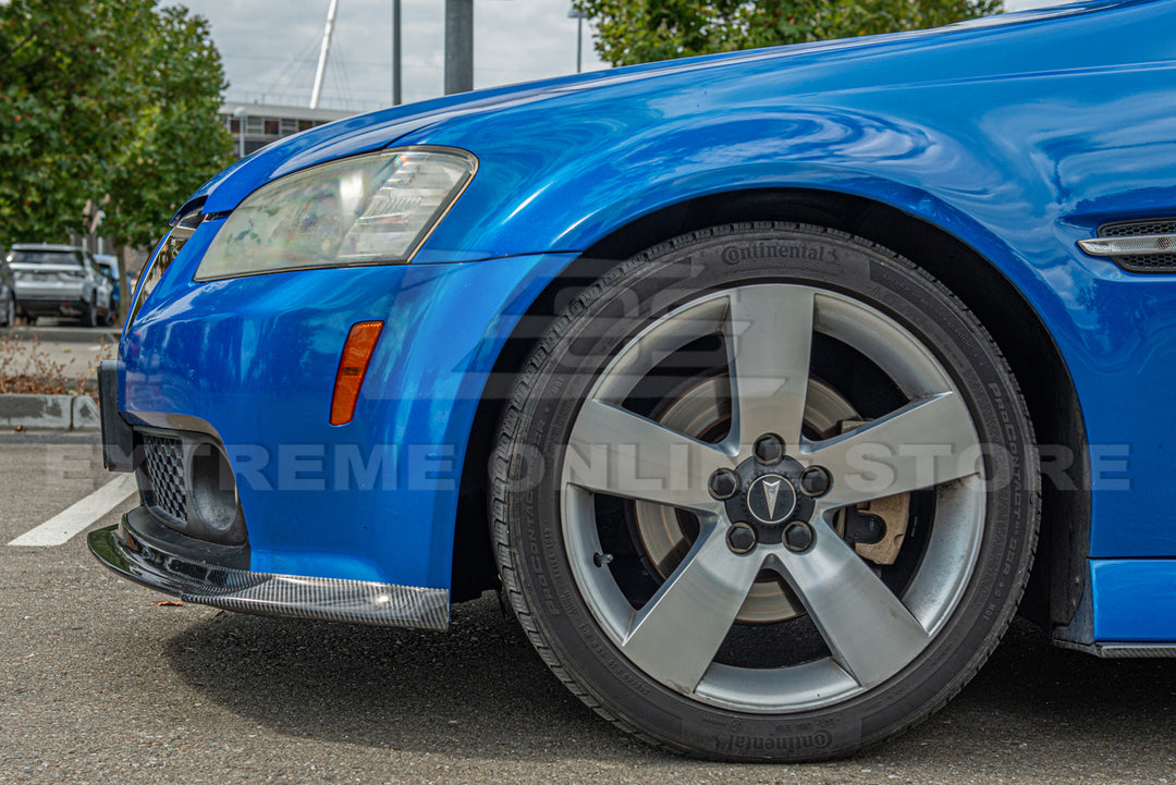 2008-09 Pontiac G8 Carbon Fiber Front Splitter &amp; Side Skirts