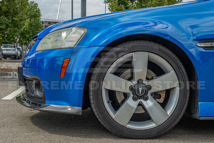 2008-09 Pontiac G8 Carbon Fiber Front Splitter &amp; Side Skirts