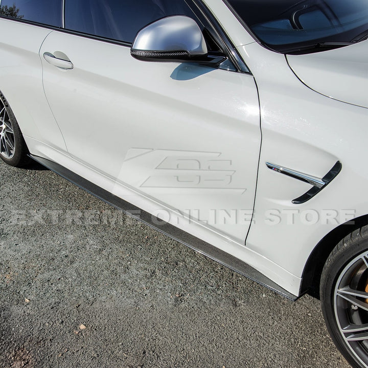 2015-20 BMW F82 M4 Carbon Fiber Front Splitter &amp; Side Skirts