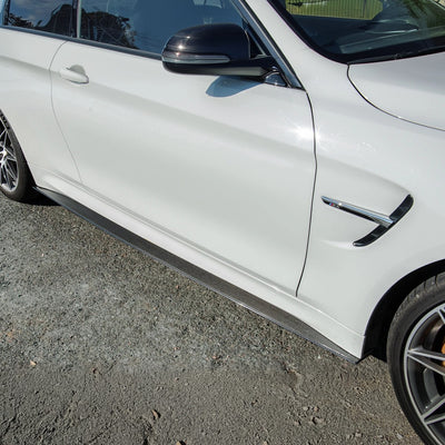 2015-20 BMW F82 M4 Extended Carbon Fiber Side Skirts Rocker Panels