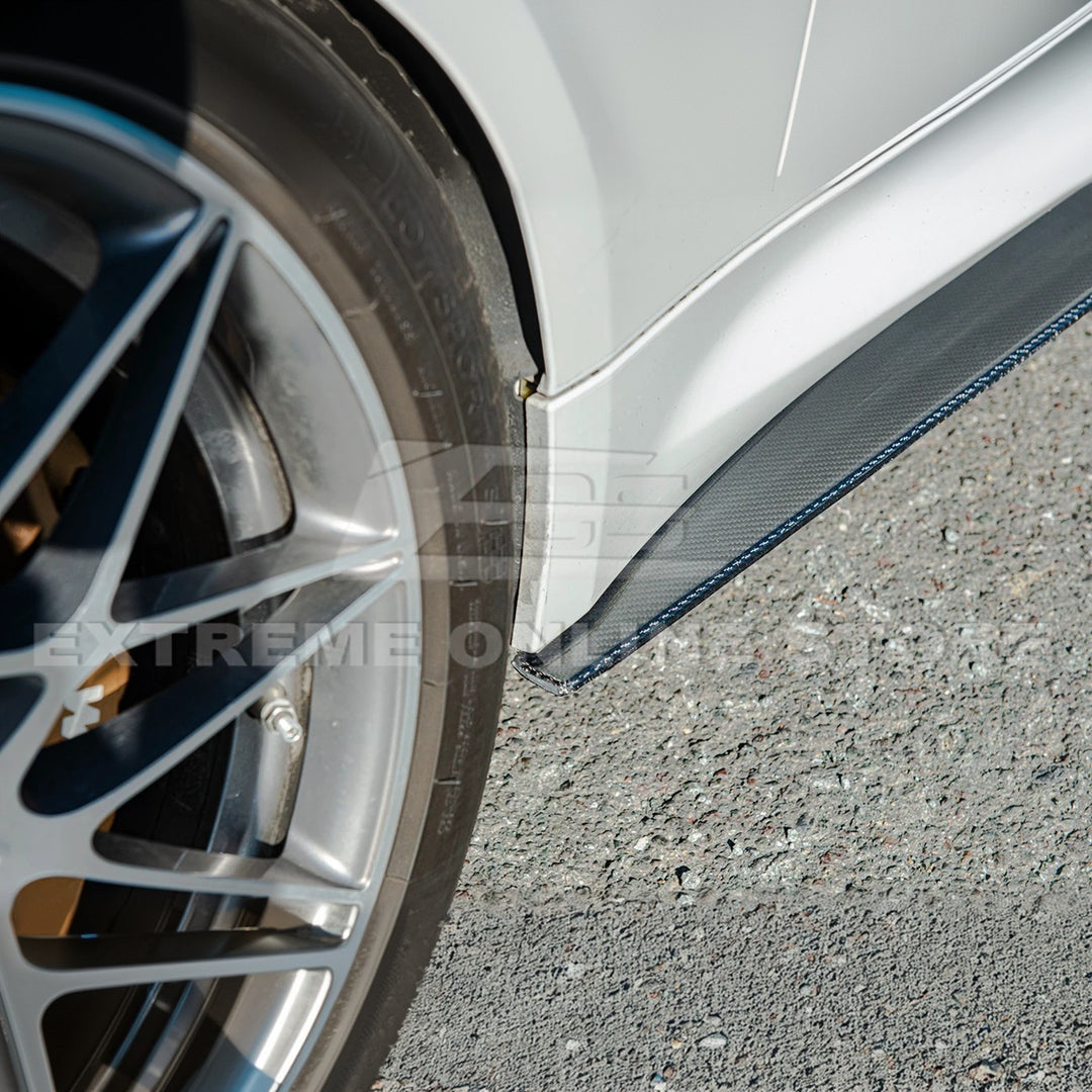 2015-20 BMW F82 M4 Carbon Fiber Front Splitter &amp; Side Skirts