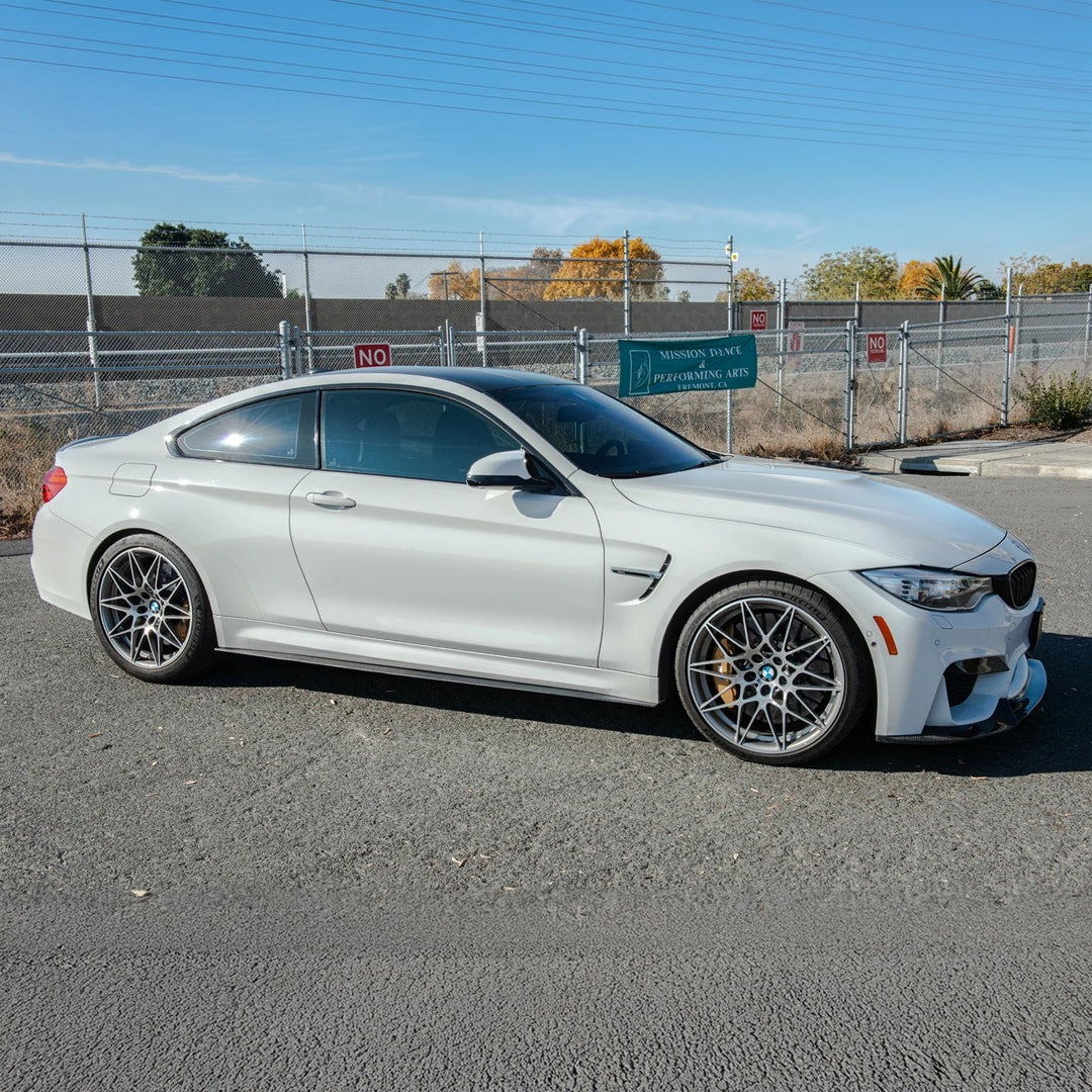 2015-20 BMW F82 M4 Carbon Fiber Front Splitter &amp; Side Skirts