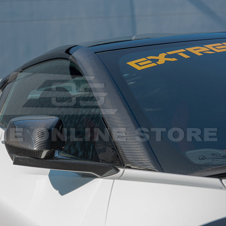 Chevrolet Corvette C8 DRY CARBON FIBER Side Window A-Pillar Cover