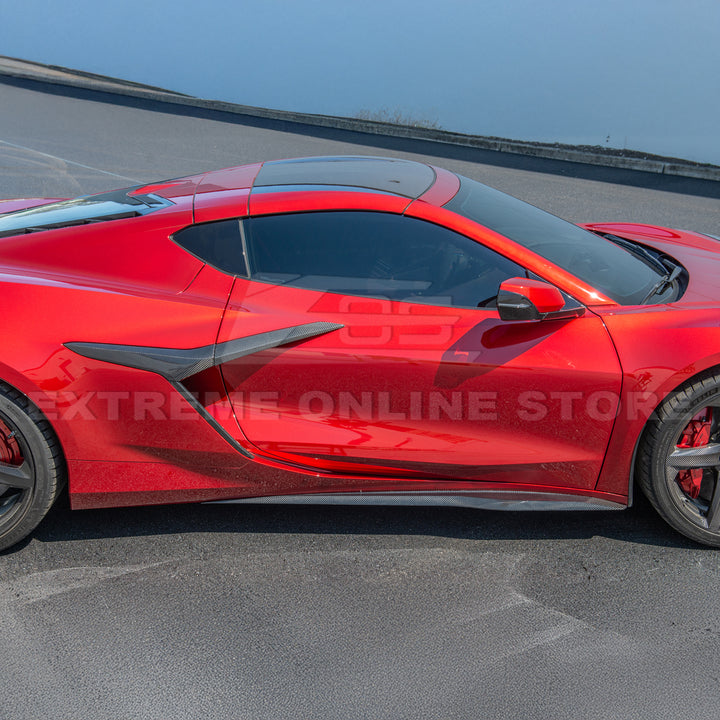 Chevrolet Corvette C8 Z06 / E-Ray DRY CARBON FIBER Side Skirts