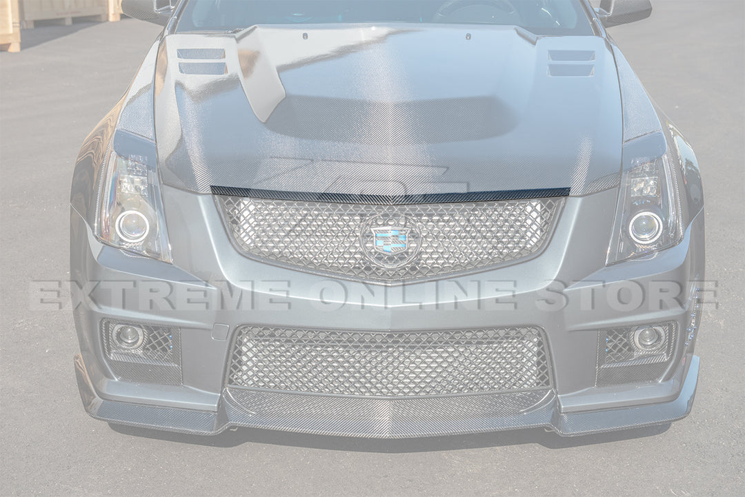 2009-15 Cadillac CTS-V DRY Carbon Fiber Front Hood Trim