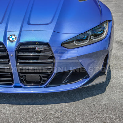21-Up BMW G82 G83 M4 Carbon Fiber Extended Front Side Splitter