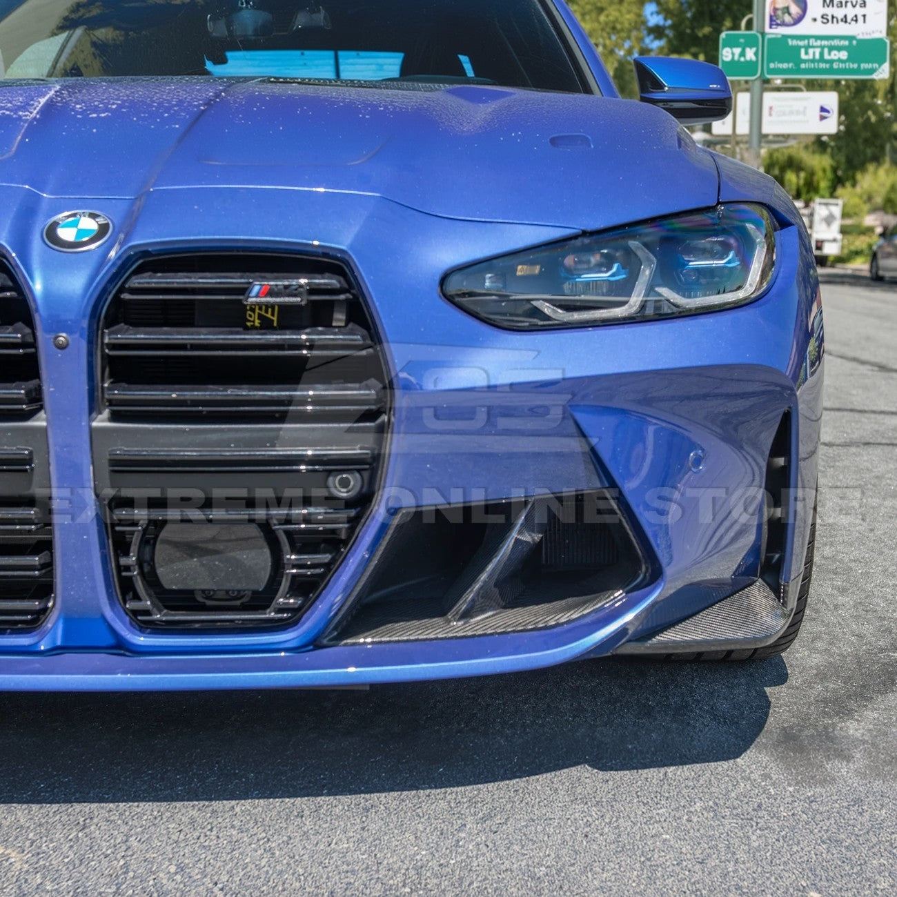 21-Up BMW G82 G83 M4 Carbon Fiber Front Side Splitter
